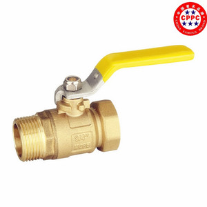 Válvula de ángulo de cobre 3 piezas de soldadura <span class=keywords><strong>a</strong></span> <span class=keywords><strong>tope</strong></span> de bolas de gas coche de la gasolina - Product Image 1