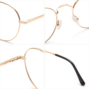 Gafas Ópticas con Armazón Metálico Delgado Dorado para Hombre y Mujer, Tipo Elegante, Venta al por Mayor en Línea de la Fábrica SKYWAY de Wenzhou - Product Image 4