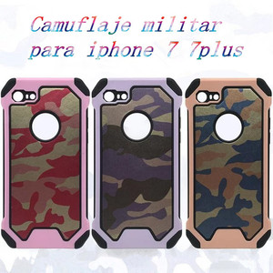 Nuevo llegado caliente camuflaje celular caso teléfono colorido duro para iPhone 7 iphone 7plus - Product Image 1