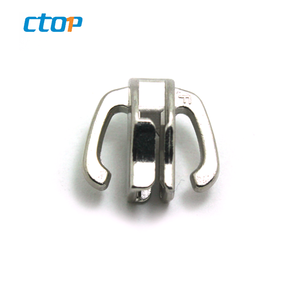 Tête de fermeture à glissière classique personnalisée simple double face de meilleure qualité curseur de fermeture à glissière en métal personnalisé curseur de fermeture à glissière en métal personnalisé - Product Image 5
