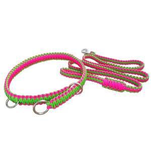 手作りのパラコード犬の首輪と鎖 - Product Image 1