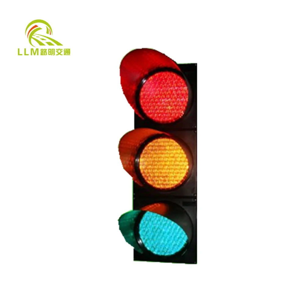 Alta Potência Policarbonato Habitação 200mm Traffic Safety Light Controle Remoto Solar Traffic Signals Lights