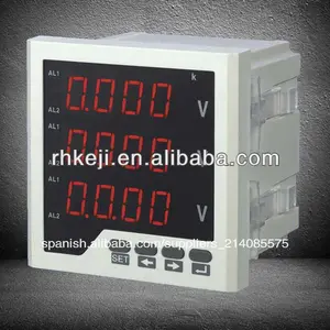 Digital inteligente panel 3 fase medidor de voltaje voltímetros rh- 3av63 led