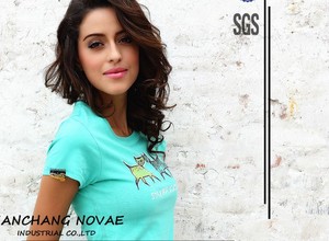 Nueva LadiesT camisas mujeres camiseta de algodón O cuello de la mujer Tees superior para mujer vuelos baratos de China ropa ven - Product Image 2