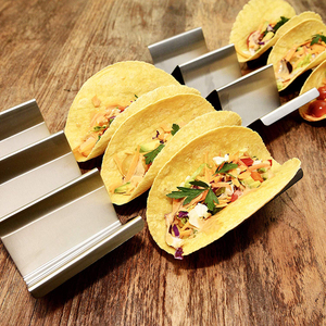 Support de plateau de service en acier inoxydable, support pour coquilles de <span class=keywords><strong>tacos</strong></span>, vente en gros - Product Image 4