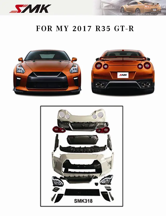 2017 R35 GT-R viejo actualización nuevo KIT de cuerpo