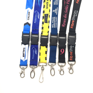Cordão de Identificação de Funcionário em Poliéster Preto de Alta Qualidade com Impressão Offset de Logotipo Personalizado, Durável e Moderno - Product Image 4