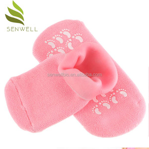 Calcetines populares de gel de silicona vegana para spa de manos en azul, verde, rosa para adultos, paquete de pies colorido de tamaño libre con muestra gratis - Product Image 2