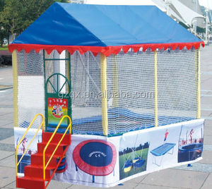 Nouveau Modèle <span class=keywords><strong>trampoline</strong></span> rectangulaire avec tente et toit (QX-117F)/plaisir trampolines/trampolines avec filets - Product Image 2