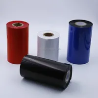 red/blue/yellow/white/grey color thermal transfer barcode printer used wax resin ribbon