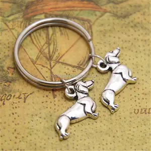 Dachshund keyring Dachshund Charm keychain Doxie Weenie sausage dog charm