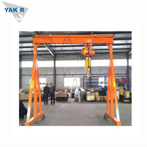 1 Ton Gantry Crane Ringan Portabel <span class=keywords><strong>Mini</strong></span> Gantry Crane 2000kg Alat Pengangkat Mobile Gantry - Product Image 4