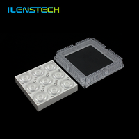 Lentille pcb led 24 degrés, gamme 3x3, mise au point du point, affichage pcb