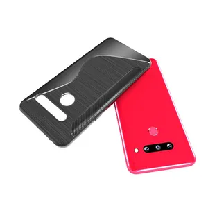 适用于 LG G8 ThinQ LMG820N 手机配件 2019 S 线软 TPU 案例 3 后置摄像头版本