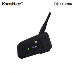 Walkie talkie Interphone 6 jinetes FM 1200 m BT Bluetooth motocycle intercomunicador del casco de Auriculares Inalámbricos - Product Image 2