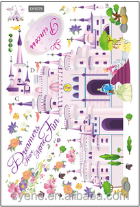 3d niños princesa vivero <span class=keywords><strong>pared</strong></span> mural pegatinas vivero flor Castillo <span class=keywords><strong>pared</strong></span> adhesivo <span class=keywords><strong>para</strong></span> el bebé habitaciones casa decoración <span class=keywords><strong>de</strong></span> la <span class=keywords><strong>pared</strong></span> - Product Image 6