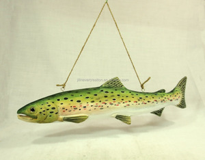 En <span class=keywords><strong>bois</strong></span> sculpté à la main <span class=keywords><strong>décoration</strong></span> de <span class=keywords><strong>poisson</strong></span> - Product Image 5