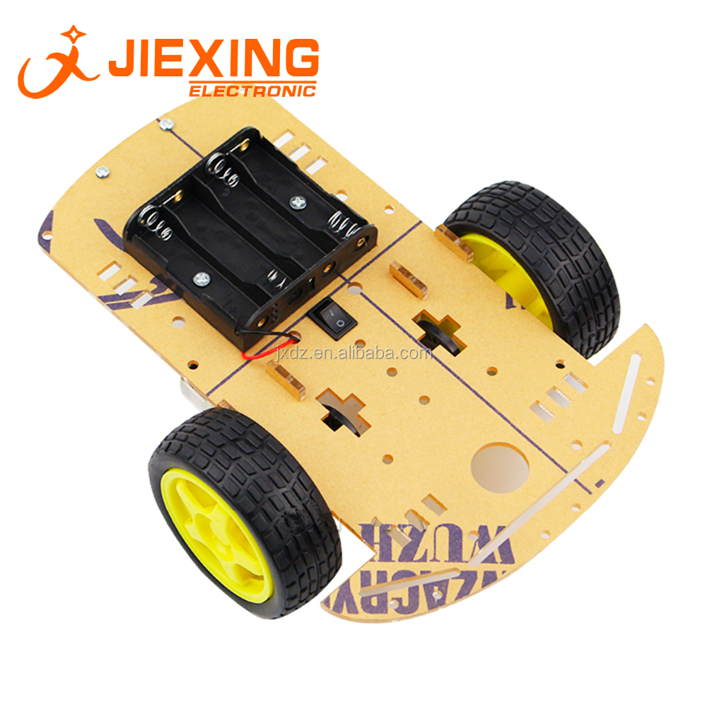 2WD Robotauto-chassis Met Motoren En Encoders – Arduino Compatibel, 1:48 Versnelling, Eenvoudig Te Monteren (DIY Robotica Project)