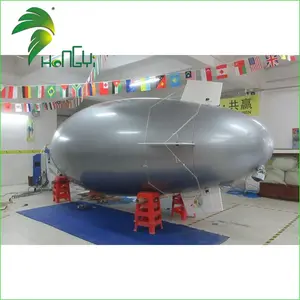 Popular Advertising Inflatable Flying Silver Helium RC Blimp Model Balloon