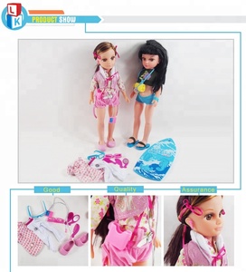 Jouets loisirs américain surf noir 18 pouces jeune fille poupée avec vêtements assortis - Product Image 2
