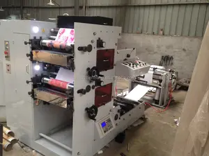 2 Color Narrow Web máquina de Rollo De Papel De Impresión Flexográfica