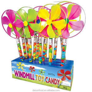 Fábrica China de Juguetes de Plástico con Molino de Viento Grande y Dulces - Product Image 1