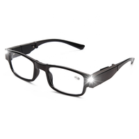 Lunettes de lecture pliables de poche en plastique PC noir, durables et faciles à transporter