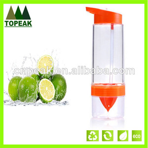 venta al por mayor exprimidor de limón de agua tritan botella sin bpa tritan botella de agua de cítricos zinger - Product Image 1