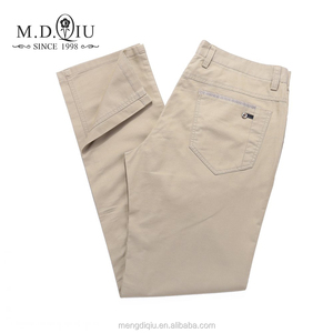 Robe droite personnalisée OEM ODM de marque décontractée classique en coton doux léger coupe ajustée pantalon chino <span class=keywords><strong>kaki</strong></span> pour hommes - Product Image 1