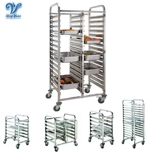 Restaurant Baking Bread Machine Mounted Trolley, Commercial Bread Cooling Tray Rack Trolley