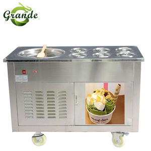 เครื่องทำไอศกรีมม้วนแบบไทยราคาประหยัดสำหรับธุรกิจในเลบานอน - Product Image 5
