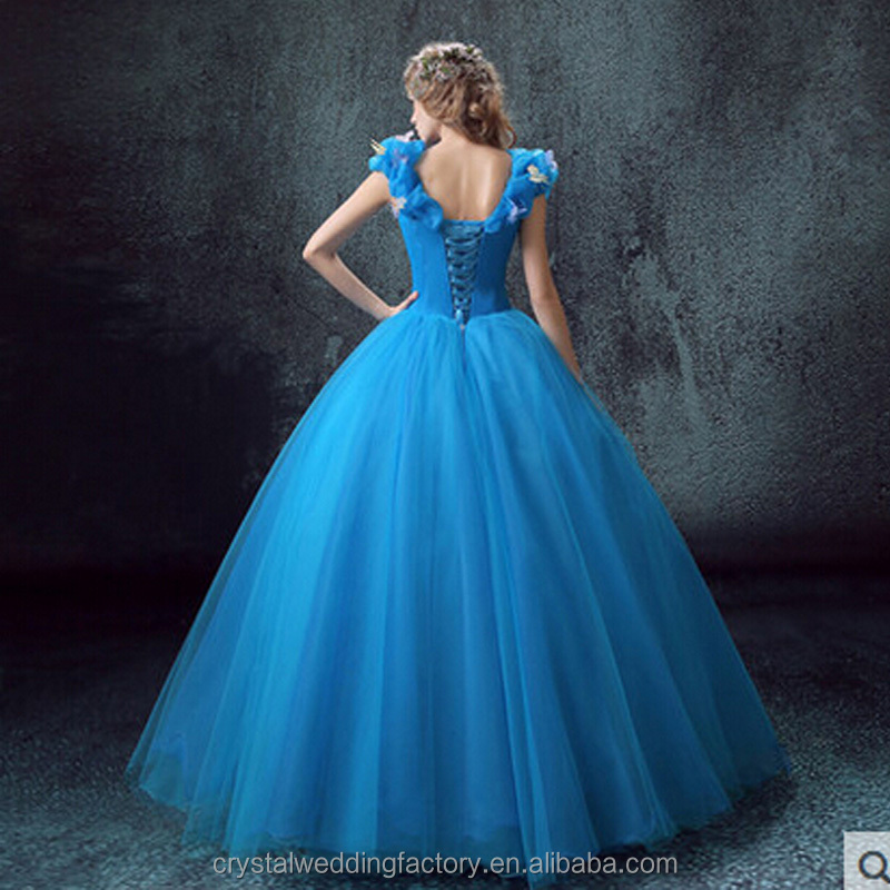 white christmas dresses Cinderella Blue Ball Gown Evening Dress Cinderella Size 4 / White main image 0