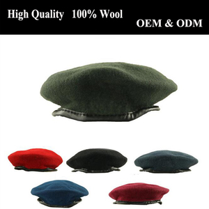 Usine personnaliser toutes les saisons de haute qualité réglable Trekking mâle unisexe Olive noir Boina rouge <span class=keywords><strong>Pat</strong></span> tactique hommes 100 laine béret - Product Image 6