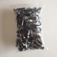 Accessoires de chicha en gros, embouts buccaux en plastique noir givré écologiques, embouts populaires à petite emboutie