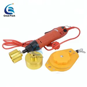 electric hand held manual plastic capping machine for spout pouch