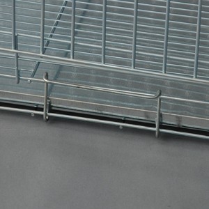 Fabrika toptan dayanıklı Metal köpek kafesi özelleştirilmiş renk taşınabilir evcil hayvan sandığı büyük uzay çoklu boyutları ile mevcut - Product Image 5