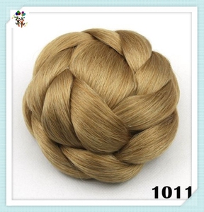 Chignons en cheveux synthétiques tressés pour femmes européennes bon marché <span class=keywords><strong>avec</strong></span> peigne HPC-0193 - Product Image 2