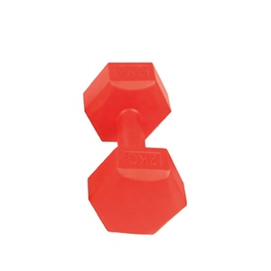 Haltères <span class=keywords><strong>en</strong></span> ciment remplies d'haltères de levage de main de gymnastique hexagonale <span class=keywords><strong>en</strong></span> <span class=keywords><strong>plastique</strong></span> pour l'accessoire d'équipement de forme physique de gymnase - Product Image 4