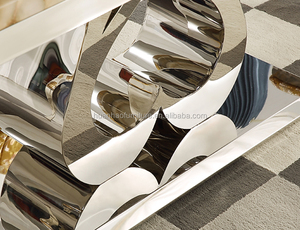 Ensemble de table à manger en marbre moderne pour la maison, vente en gros, 6 places - Product Image 5