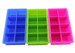 Usse tùy chỉnh tái sử dụng và BPA miễn phí 8 khoang Silicone vuông Jumbo lớn <span class=keywords><strong>Ice</strong></span> <span class=keywords><strong>Cube</strong></span> khay - Product Image 4