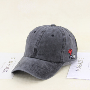 bordado oops tela de mezclilla de algodón de amor lavado sombrero de <span class=keywords><strong>gorra</strong></span> de béisbol 6panels <span class=keywords><strong>gorra</strong></span> de deporte - Product Image 4