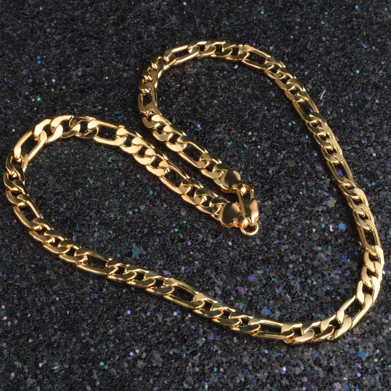 Мужская Золотая цепочка 2018, ожерелье с штампом 18 кг, 20 дюймов, 22 дюйма, Золотая цепочка, оптовая продажа, 8 мм бархатная упаковка для мешков, ожерелье