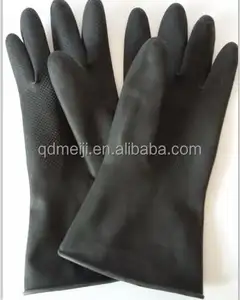 Industrielle nahtlose dicke Gummi handschuhe extra lange Latex-Haushaltsgummi-Reinigungs handschuhe