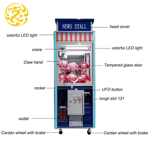 Chenshou Stile Britannico chiave <span class=keywords><strong>master</strong></span> vendita macchine arcade macchina del gioco toy claw gru con tetto - Product Image 5
