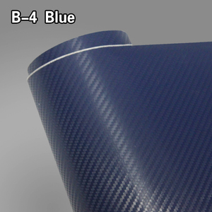 1,52x30m del cuerpo del coche de PVC de 3D de fibra de carbono de abrigo negro vinilo de la película de rols etiqueta engomada - Product Image 5