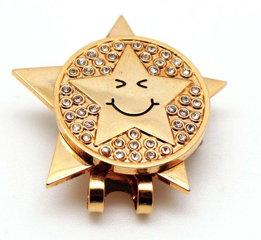 Оптовая продажа, аксессуары для гольфа, магнитный металлический маркер для гольфа, зажим для шляпы