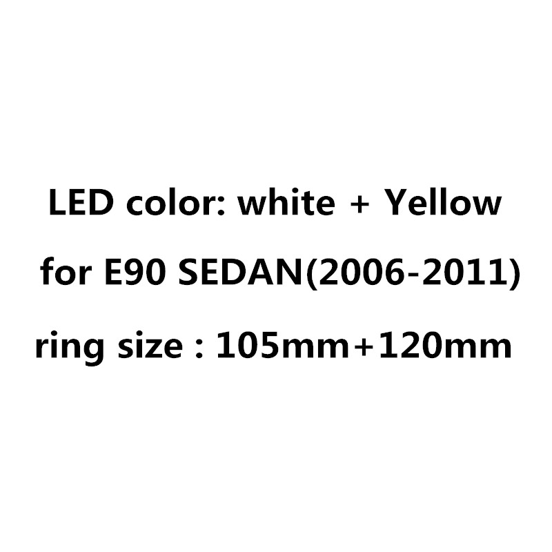 E90 berlina (W + Y) 105mm + 120mm