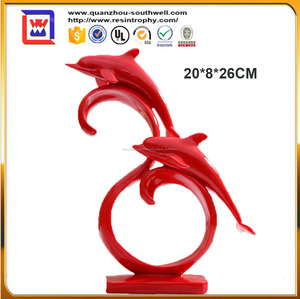 famiglia Act delfino e gli amanti sposati i delfini arredamento articoli e artigianato resina <span class=keywords><strong>statue</strong></span> delfino - Product Image 2