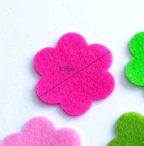 36 قطعة من الزهور اللبادية المقطوعة للحرف اليدوية - Product Image 6