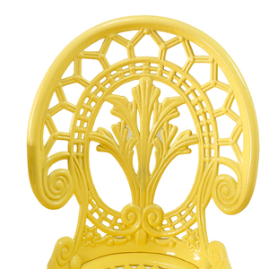 Patio <span class=keywords><strong>Bistro</strong></span> ชุดที่นิยมสวนหล่ออลูมิเนียมเฟอร์นิเจอร์กลางแจ้งโลหะ,หล่ออลูมิเนียมการออกแบบที่ทันสมัย3ปีรอบ - Product Image 2